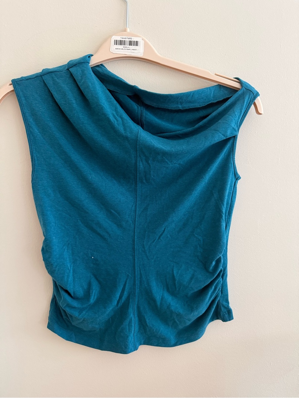 Blue Teal Off The Shoulder Top